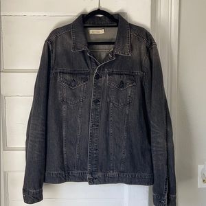 All Saints Washed Black Denim Jacket